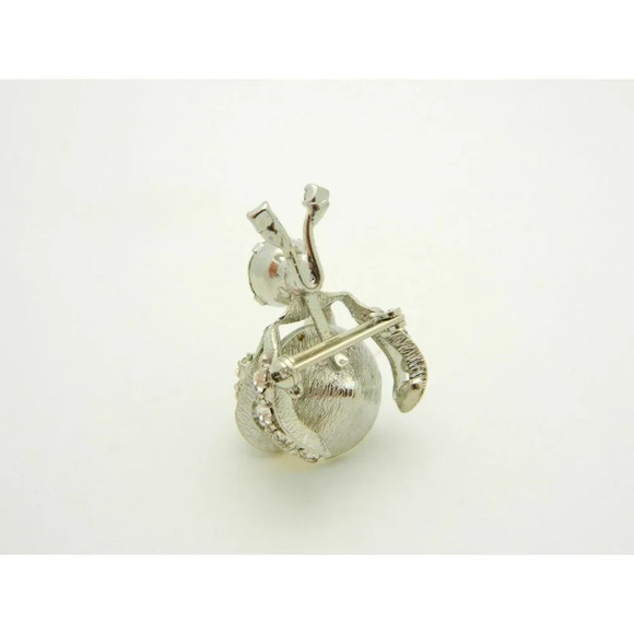 Unsigned JOSEPH WARNER AB Crystal Brooch BEETLE LA - Picture 4 of 4